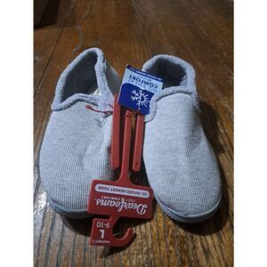 New Large 9-10 Dearfoams Cozy Comfort Gel Infuse Memory Foam Slipper House Shoes